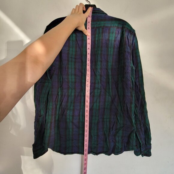 J. Crew Mid-Weight Flannel Double Brushed Slim Button Up Long Sleeve Shacket Med - Picture 5 of 9